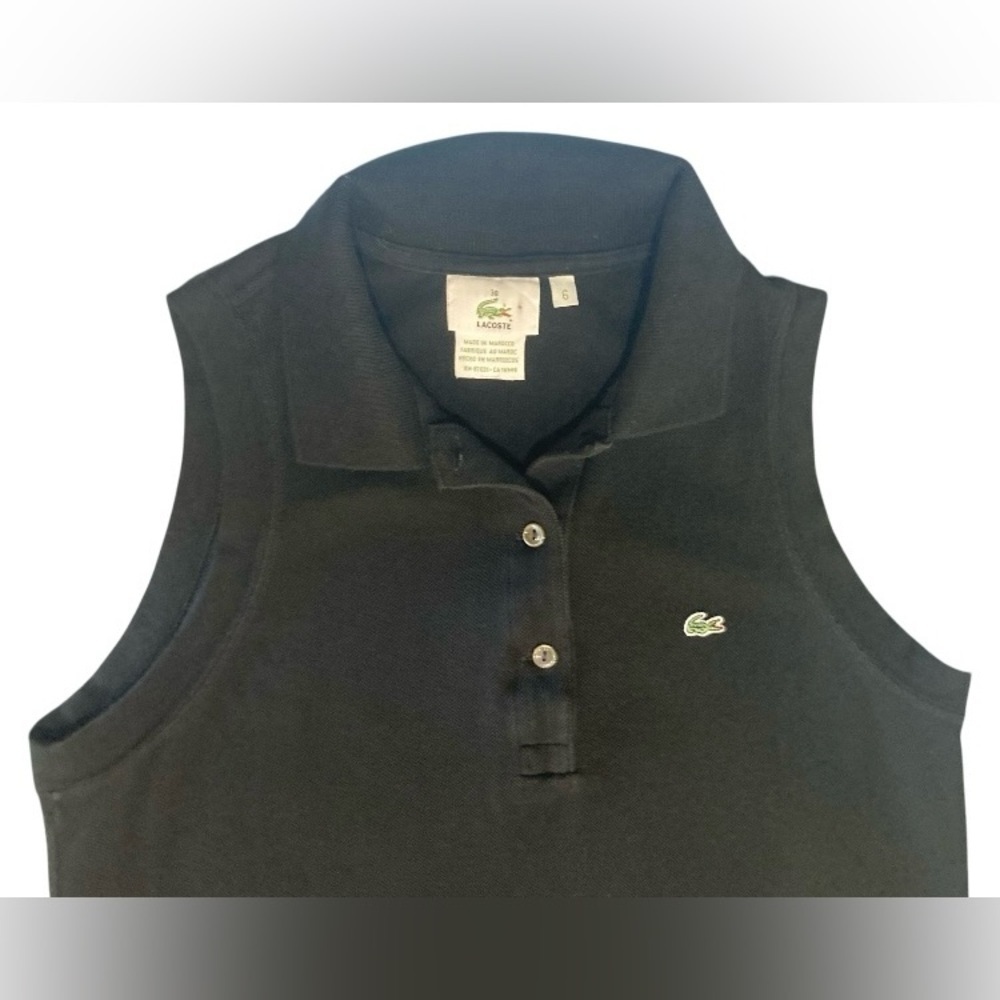 Lacoste Polo Tshirt Dress Vintage‎ Size 6 Tennis Sportswear